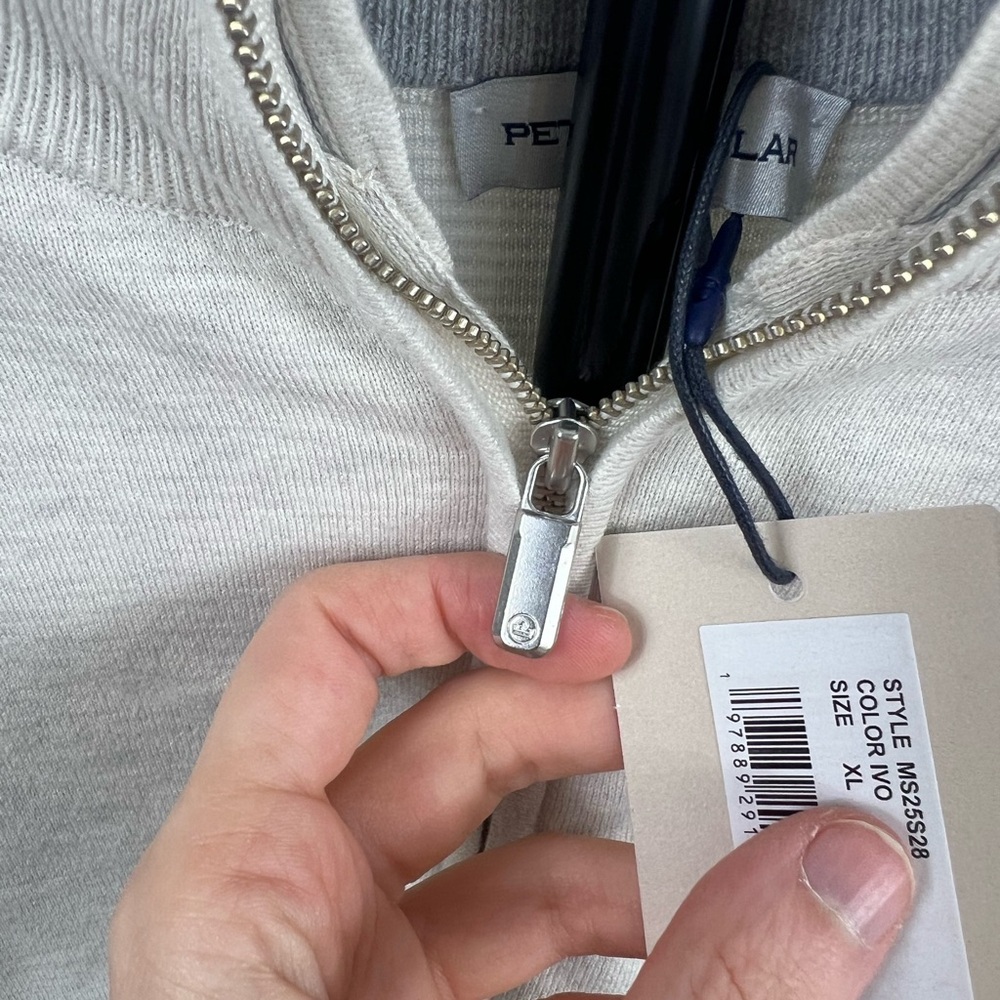 NWT Peter Millar Quarter Zip Sweater Mens Size XL - Picture 4 of 10